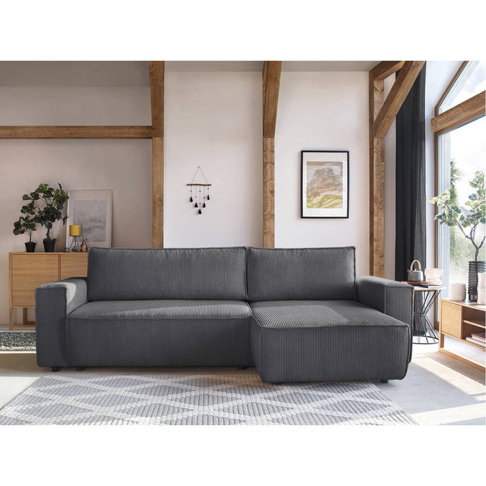 Canapé Convertible d'angle coffre Nihad - Bobochic