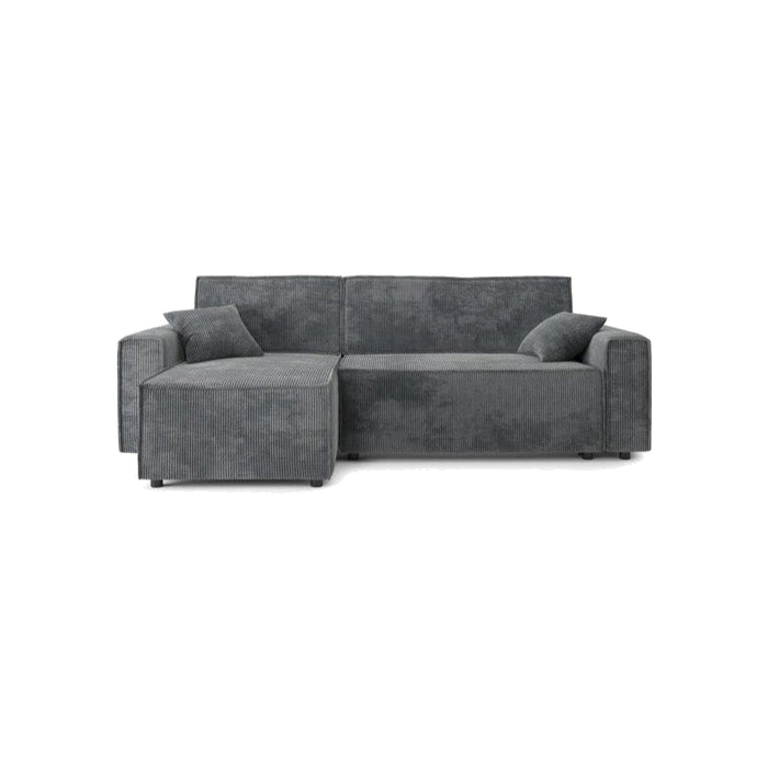 Canapé convertible d'angle velours côtelé 3 places Vienne