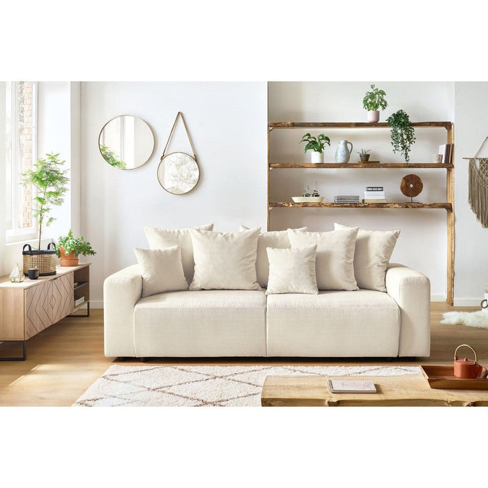 Canapé convertible velours côtelé coffre ENVY - Bobochic