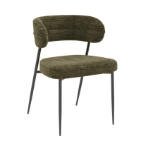 Chaise tissu et acier Londres - Akante