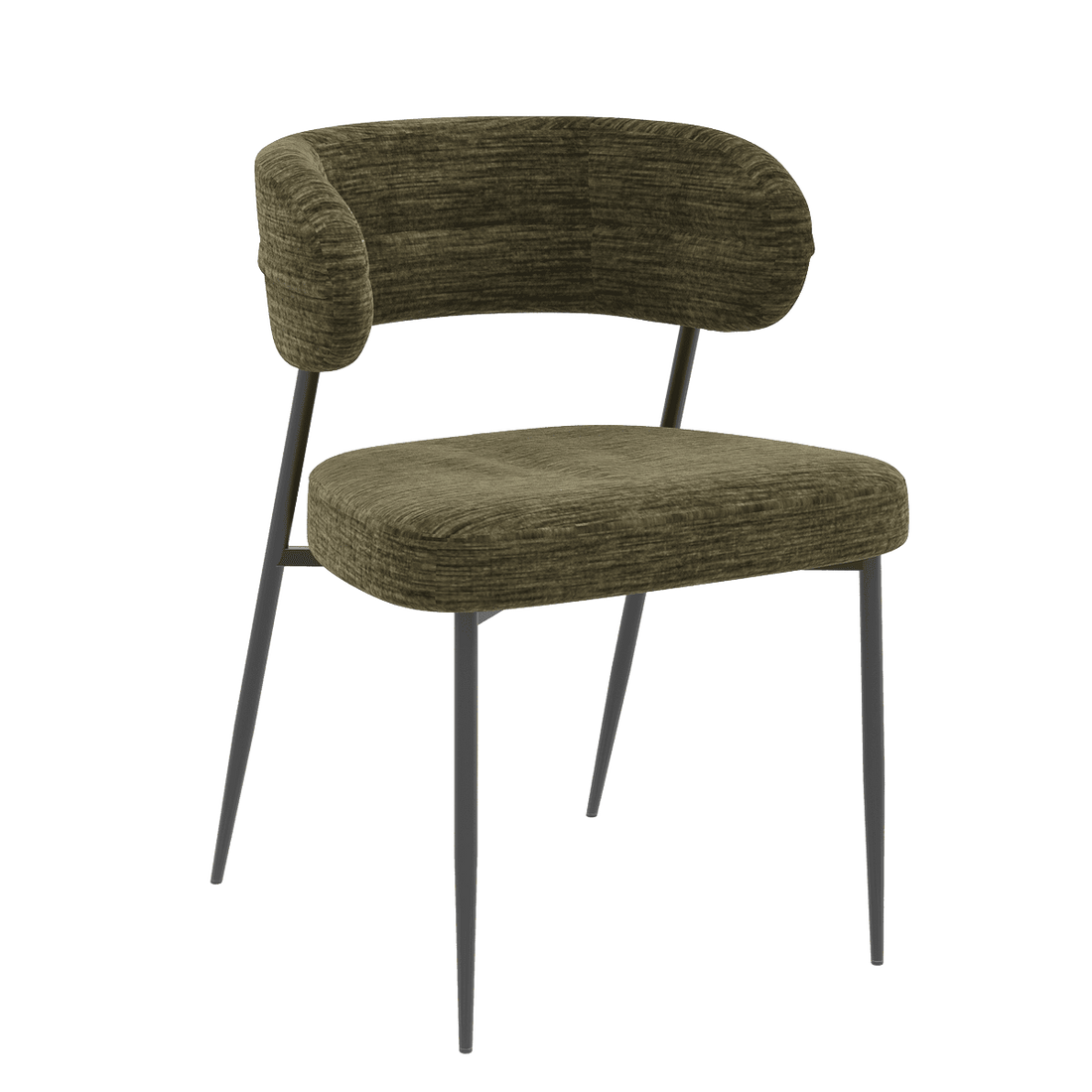 Chaise tissu et acier Londres - Akante