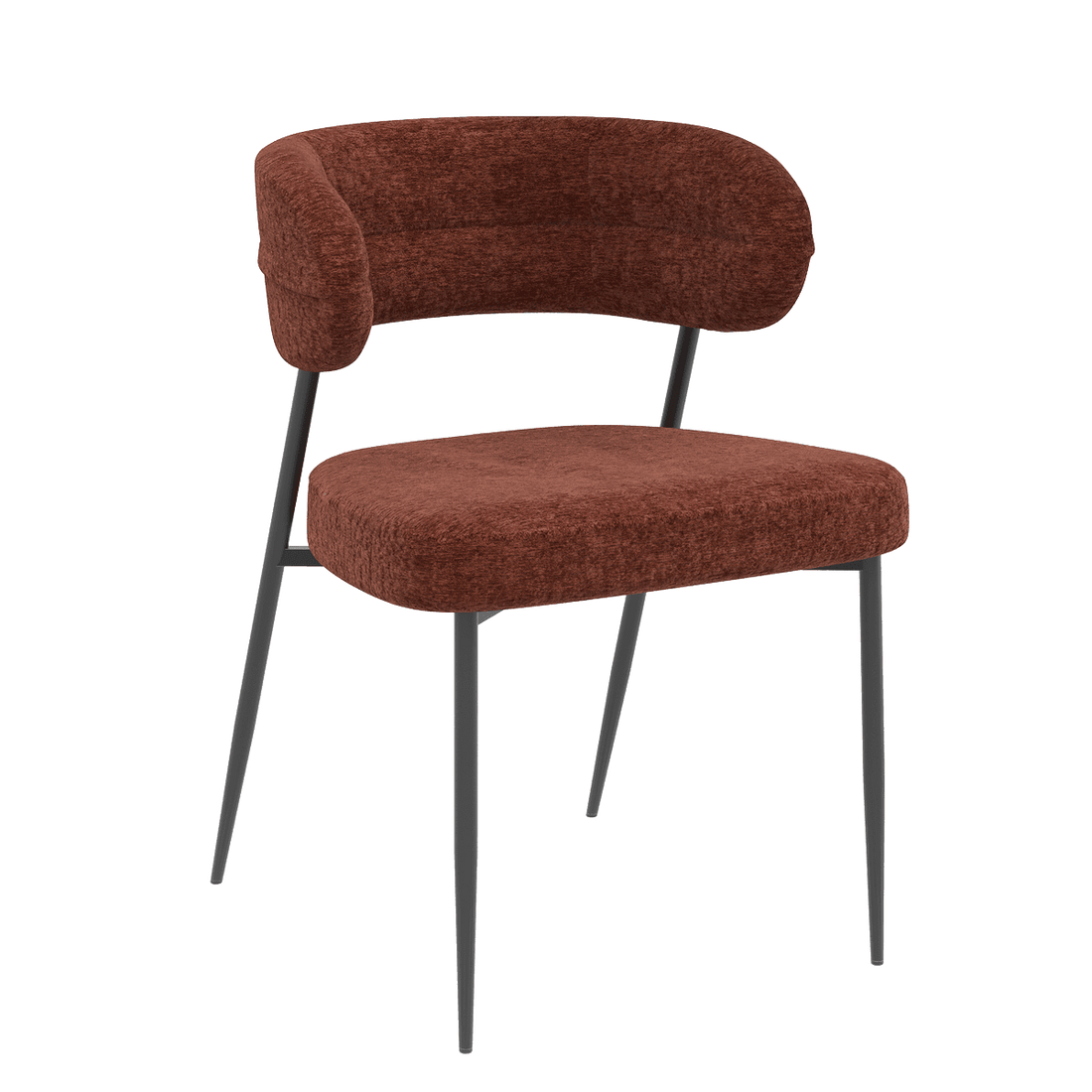 Chaise tissu et acier Londres - Akante