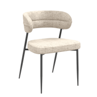 Chaise tissu et acier Londres - Akante