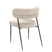 Chaise tissu et acier Londres - Akante