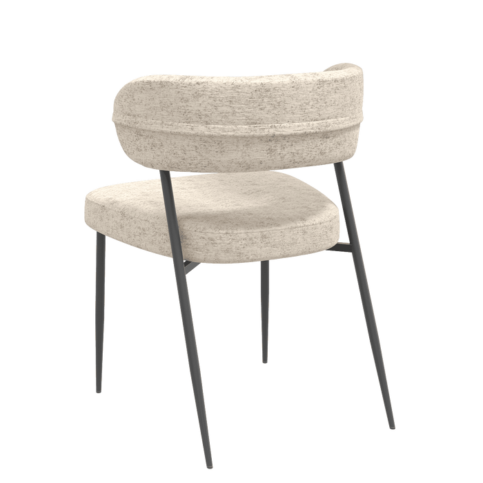 Chaise tissu et acier Londres - Akante