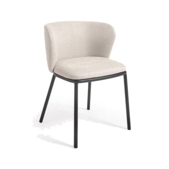 Chaise chenille et métal Avena