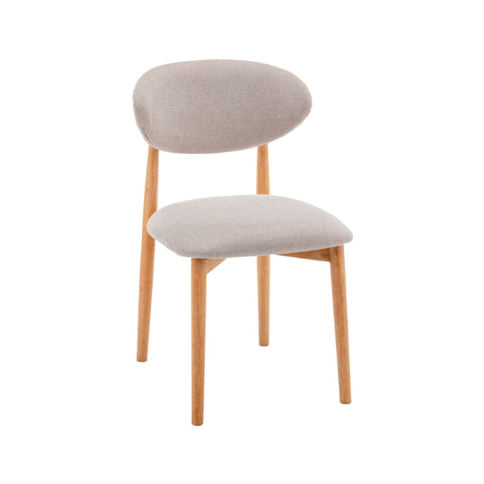 Chaise tissu et bois Clara