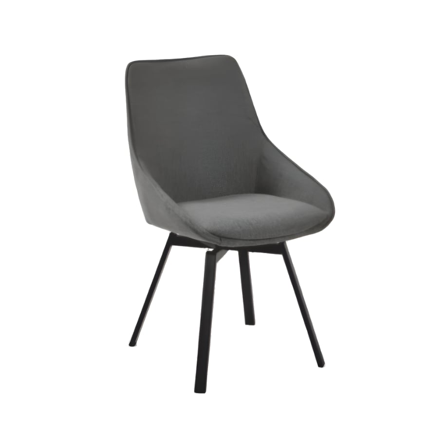 Chaise de bureau tissu et métal Estapona