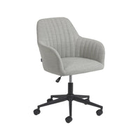 Chaise de bureau tissu et métal Madina