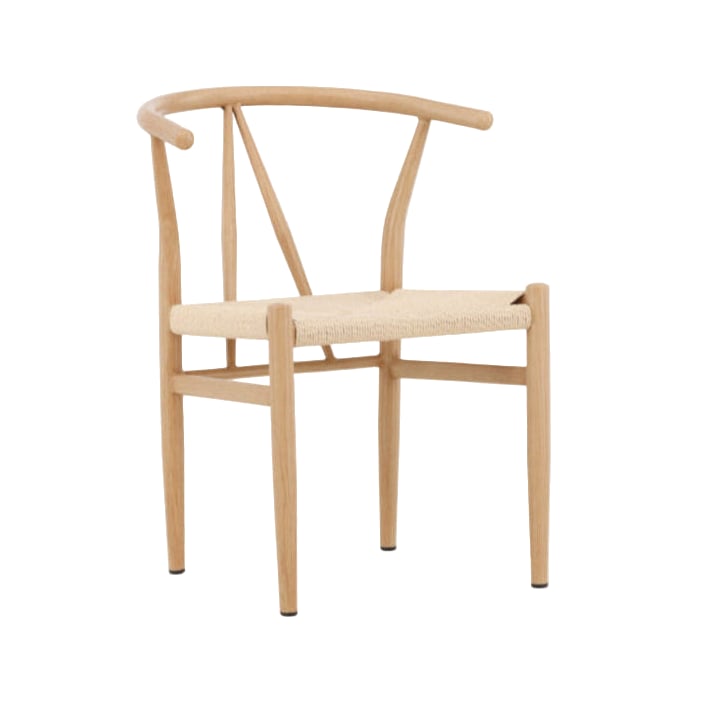 Chaise bois massif et fibres naturelles Hidalgo