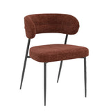 Chaise tissu et acier Londres - Akante