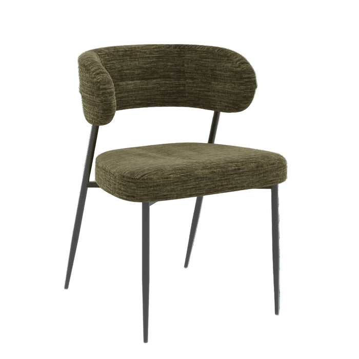Chaise tissu et acier Londres - Akante