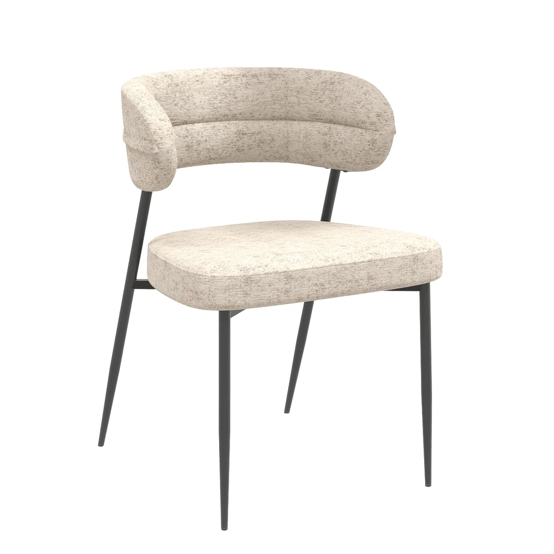 Chaise tissu et acier Londres - Akante