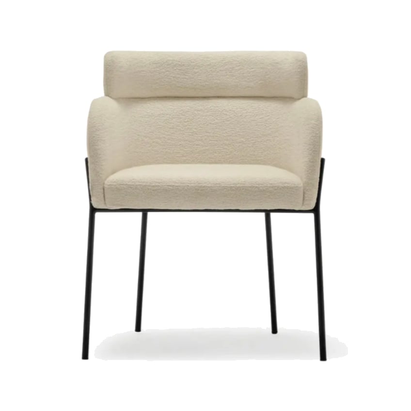 Chaise tissu et acier Baron - NV GALLERY