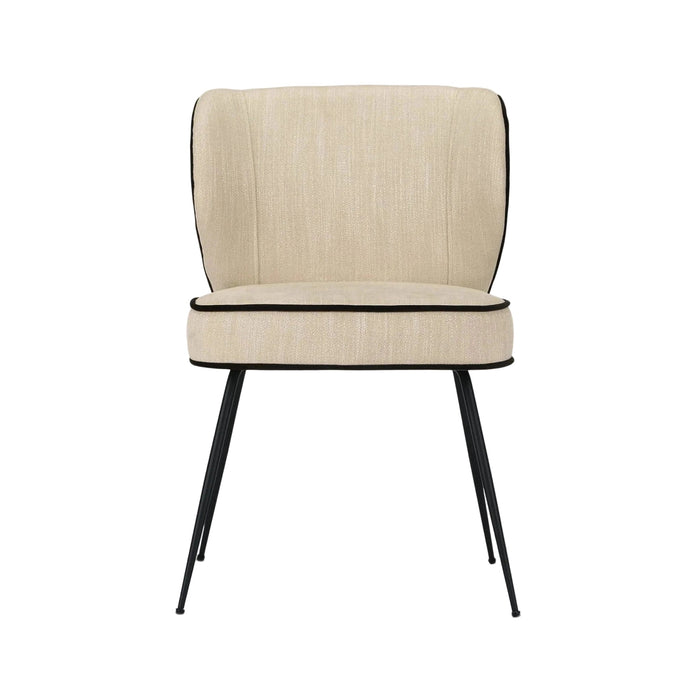 Chaise tissu et acier Wayne - NV GALLERY
