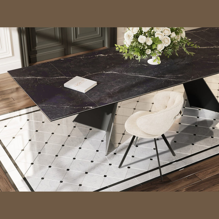Table extensible marbre Washington - Akante