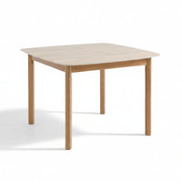 Table à manger travertin et chêne Sauren
