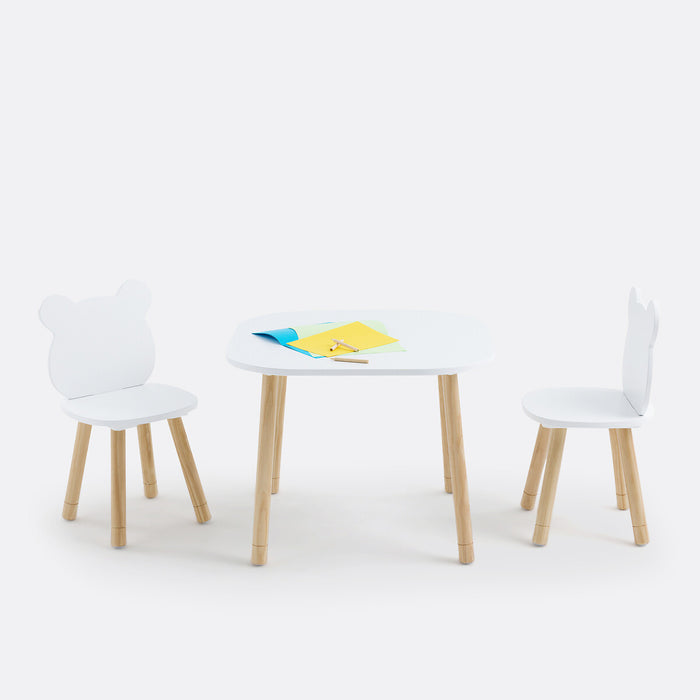 Ensemble table et 2 chaises enfant Niort – mise en ambiance chambre d'enfant