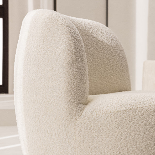 Fauteuil tissu bouclette Wilmotte