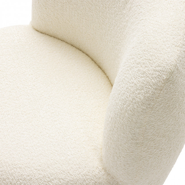 Fauteuil tissu bouclette Wilmotte