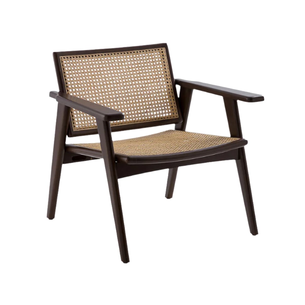 Fauteuil hêtre massif cannage Siran