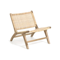 Fauteuil teck et rotin Rubi