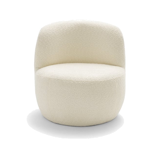 Fauteuil tissu bouclette Wilmotte