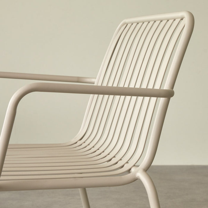 Fauteuil de jardin Gaby – vue de côté de l'assise basse
