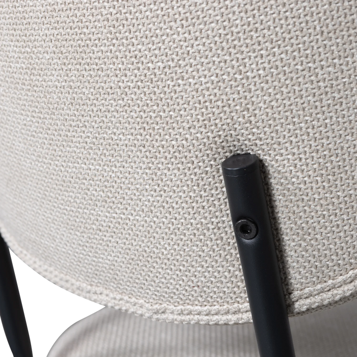 Chaise tissu tissé Kjeld