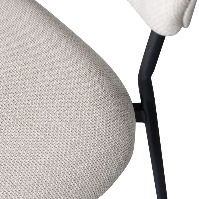Chaise tissu tissé Kjeld