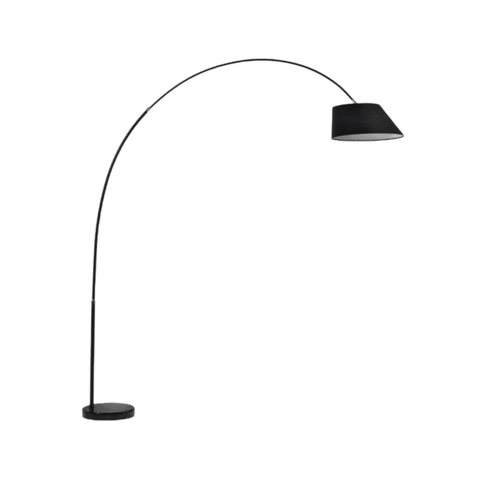 Lampadaire marbre métal et coton Poblet