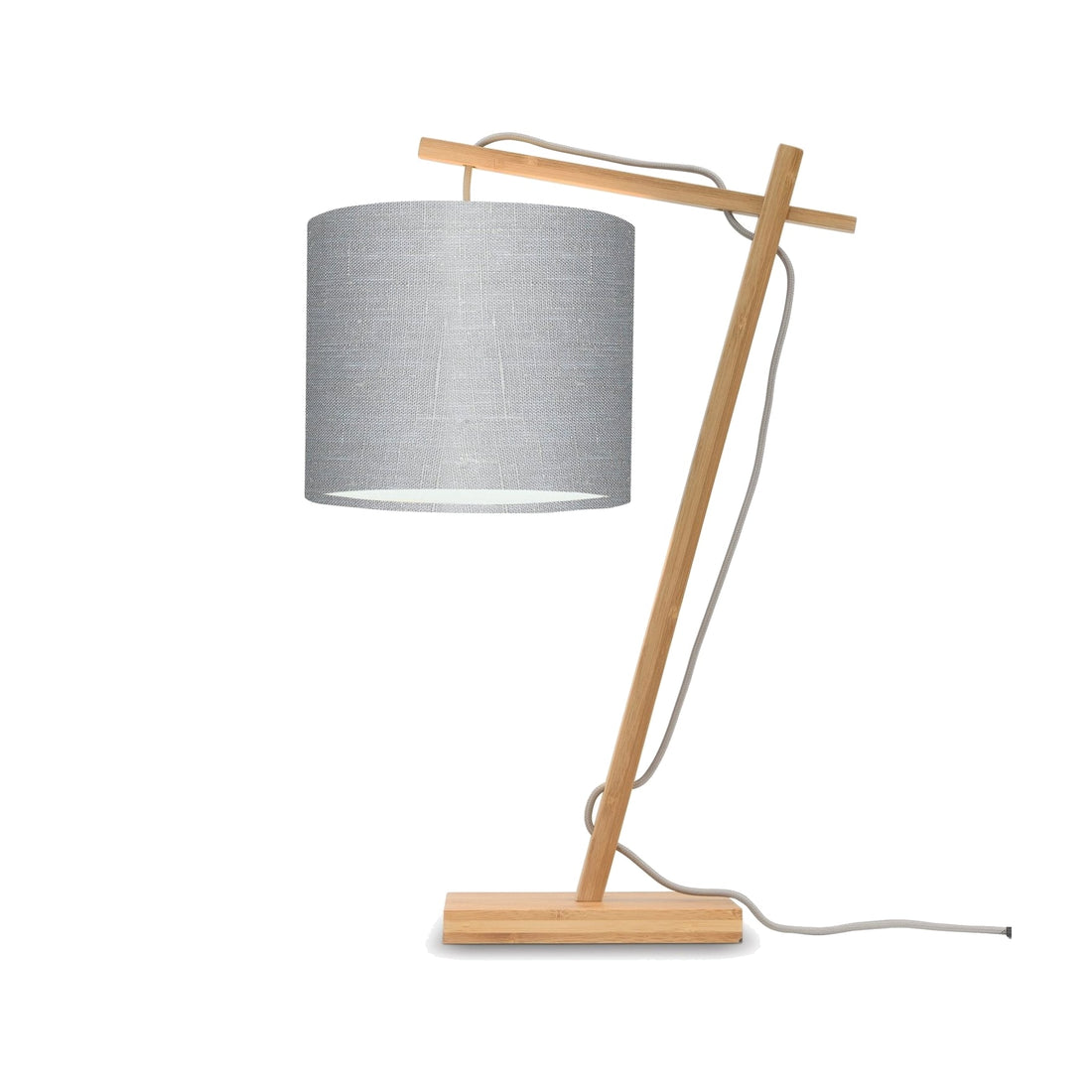 Lampe à poser bambou et lin Andes