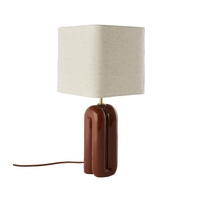 Lampe à poser Saugues Brun - vue d ensemble