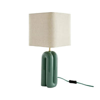 Lampe à poser céramique sauge Saugues vue d'ensemble