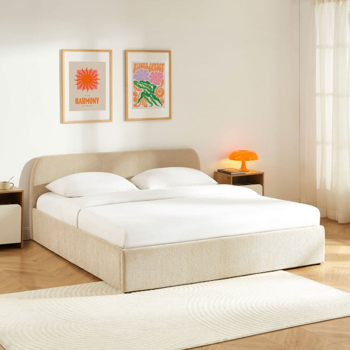 Lit coffre chenille Beray – en situation dans une chambre