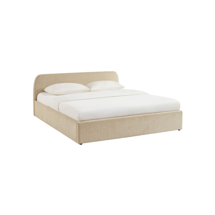 Lit coffre chenille Beray – tête de lit vue de face