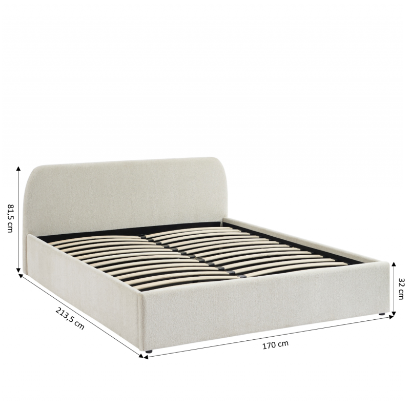Lit coffre bouclette Chanas
