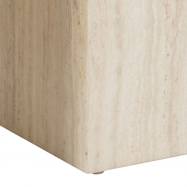 Lot de tables basses effet travertin