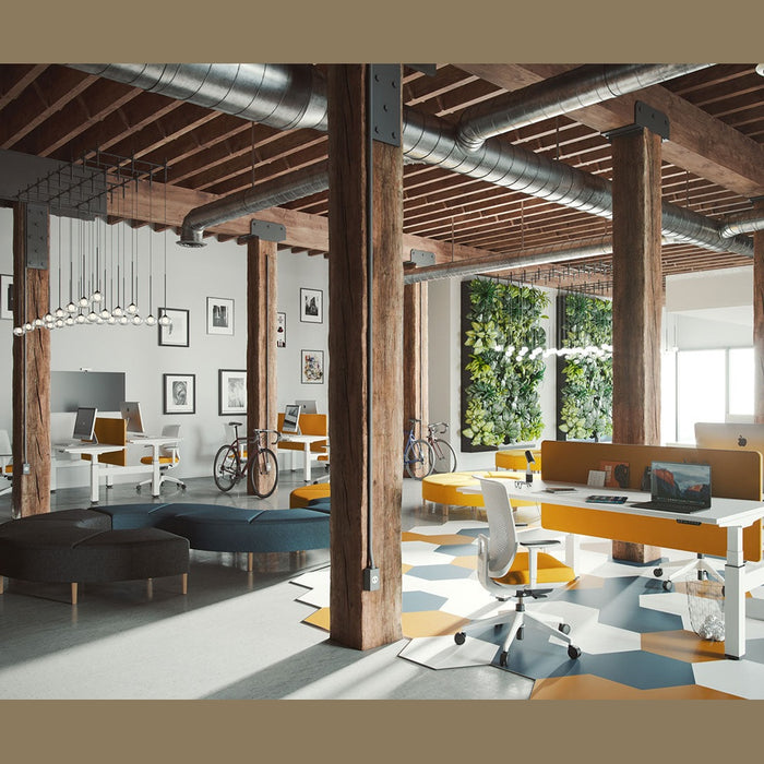 Bureau assis-debout Mobility – loft industriel