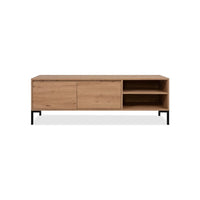 Meuble TV Plobin décor chêne artisan – vue détourée