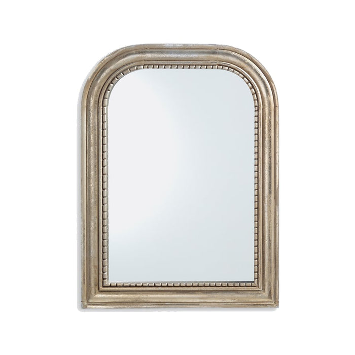 Miroir Afsane en manguier massif doré vieilli – vue détourée