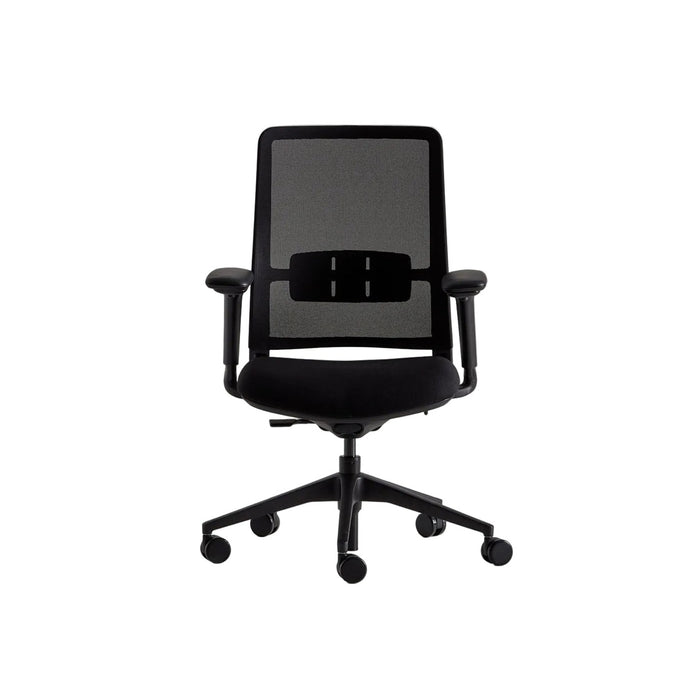 Siège de bureau A+S Work noir – vue détourée