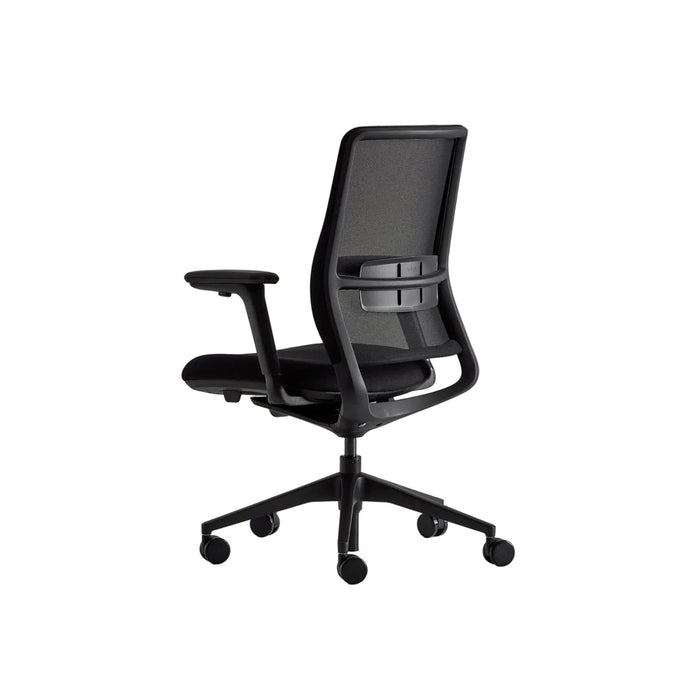 Siège de bureau A+S Work noir – seconde vue détourée