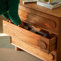 Commode Olga acacia massif - vue 2