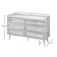 Palma 6-drawer chest