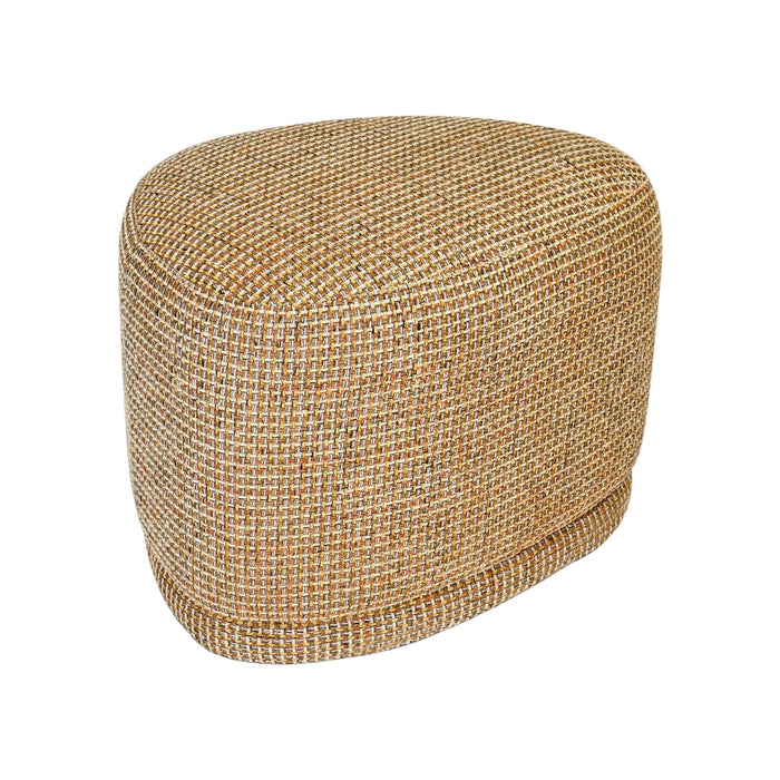 Pouf Enzo Tweed jaune miami – vue détourée