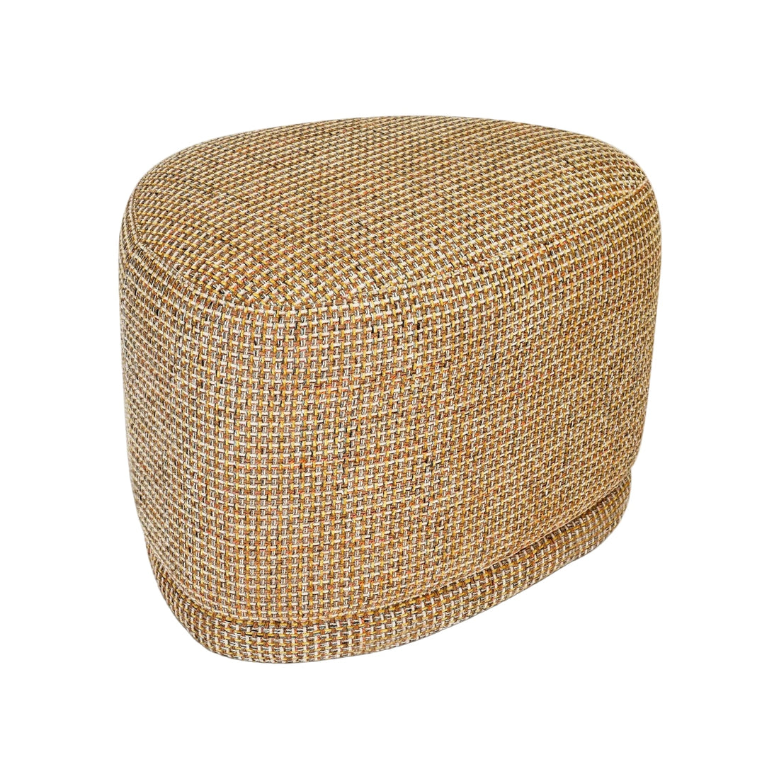 Pouf Enzo Tweed jaune miami – vue détourée