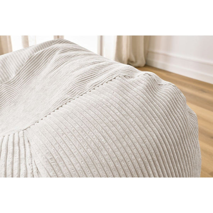 Pouf velours côtelé Voltaire - Bobochic