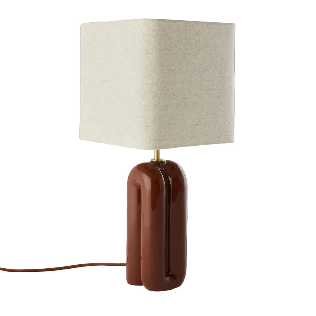 Lampe à poser Saugues Brun - vue d ensemble