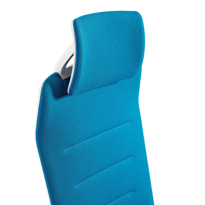 Siège de bureau TNK Flex bleu – détail de la têtière